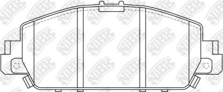 Колодки дискового тормоза NiBK PN28005