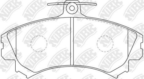 Колодки гальм. NiBK PN3090