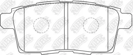 Колодки гальм. NiBK PN5814