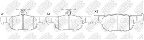 Колодки гальм. NiBK PN5822