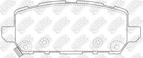 Колодки гальм. NiBK PN8812