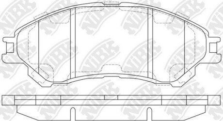 Колодки гальм. NiBK PN9809