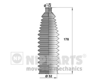 Пыльник рулевого механизма NIPPARTS J2842027