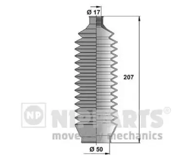 Пыльник рулевого механизма NIPPARTS J2845008