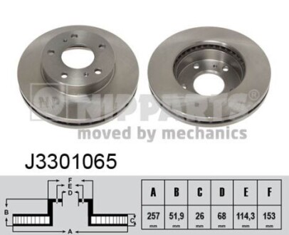 Тормозной диск NIPPARTS J3301065