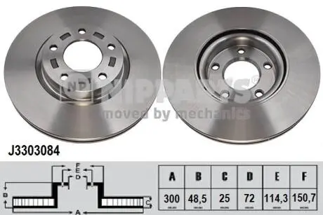 Тормозной диск NIPPARTS J3303084