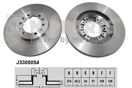 Тормозной диск NIPPARTS J3305054