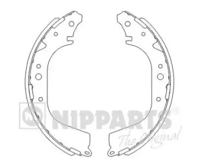 Гальмівні колодки NIPPARTS J3502005