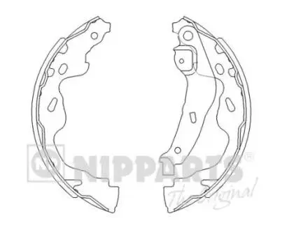 Тормозные колодки NIPPARTS J3502082