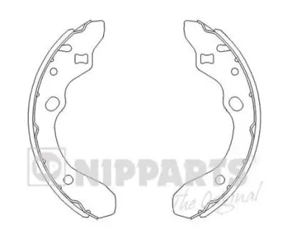 Гальмівні колодки NIPPARTS J3503036