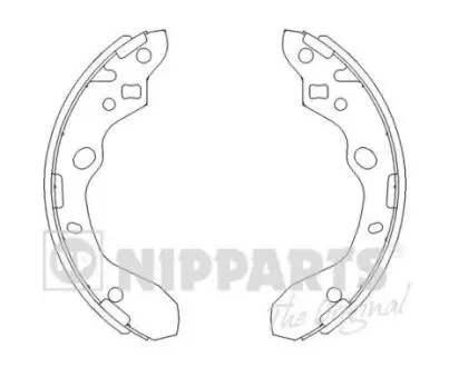 Гальмівні колодки NIPPARTS J3503037