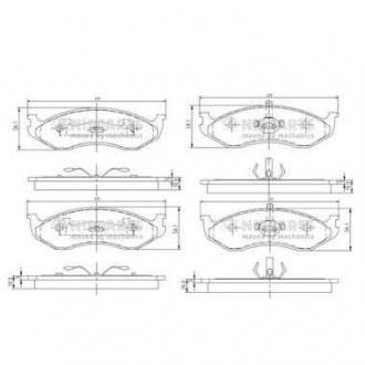 Тормозные колодки, дисковый тормоз.) NIPPARTS J3600307 (фото 1)