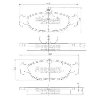 Тормозные колодки NIPPARTS J3600901