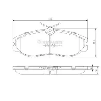 Тормозные колодки NIPPARTS J3601056