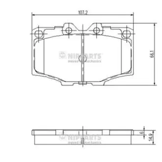 Тормозные колодки NIPPARTS J3602036