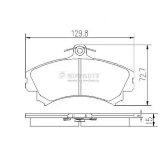 Тормозные колодки, дисковый тормоз.) NIPPARTS J3605036