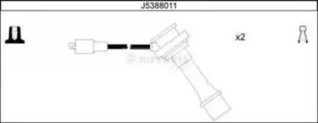 Комплект кабелей зажигания NIPPARTS J5388011