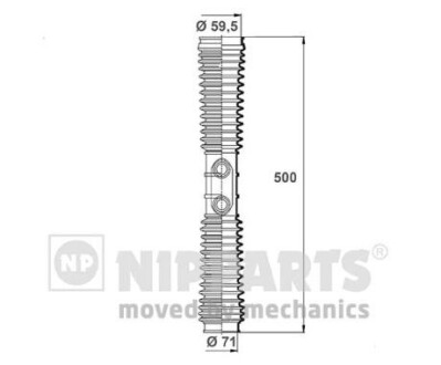 Пыльник (набор), рулевое управление NIPPARTS N2844022