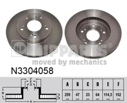 Автозапчасть NIPPARTS N3304058