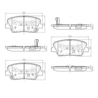 Гальмівні колодки NIPPARTS N3600554