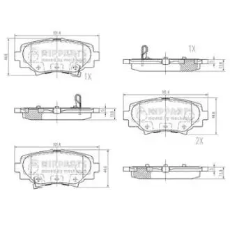Тормозные колодки NIPPARTS N3613027