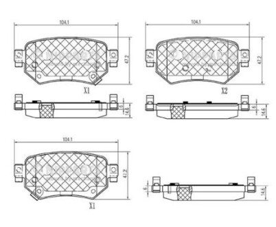 Колодки тормозные дисковые NIPPARTS N3613028