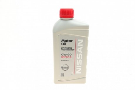 Масло 0W20 Motor Oil (1L) (SN/GF-5) NISSAN KE90090133