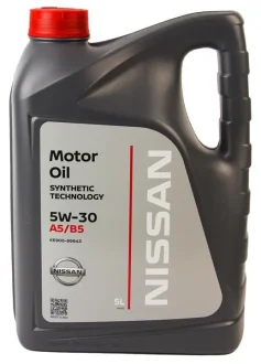 Масло двигателя 5w30 5l synt technology sl/cf NISSAN KE900-99943