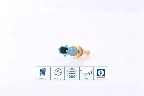 Датчик, температура охлаждающей жидкости NISSENS 207019