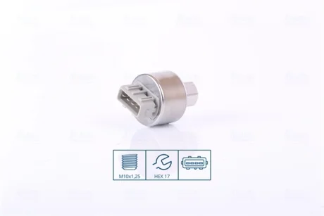 Перемикач тиску кондиціонера CITROEN XSARA PICASSO, PEUGEOT 406 1.6-2.2D 06.98-12.11 NISSENS 301103