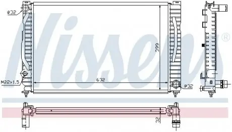 Радиатор NISSENS 60496