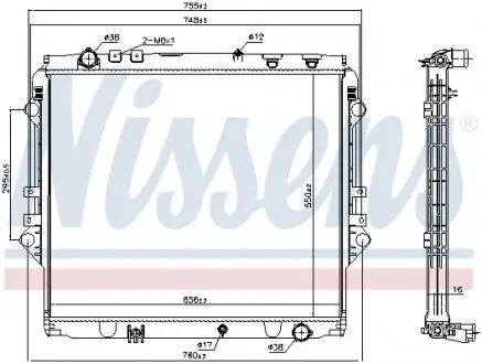 Радіатор NISSENS 606069
