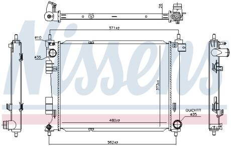 Автозапчасть NISSENS 606735
