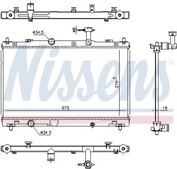 Автозапчасть NISSENS 606736