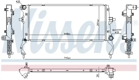 Автозапчасть NISSENS 606739