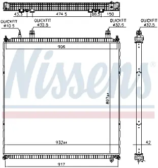 Автозапчасть NISSENS 606764