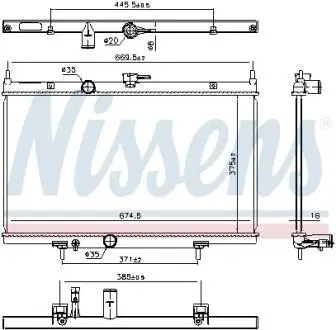 Автозапчасть NISSENS 606768