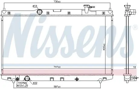 Автозапчасть NISSENS 606841