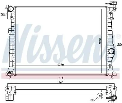 Автозапчасть NISSENS 606954