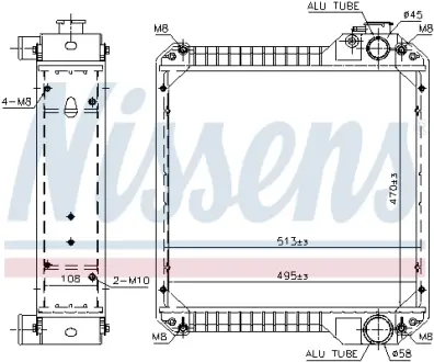 Автозапчасть NISSENS 607003