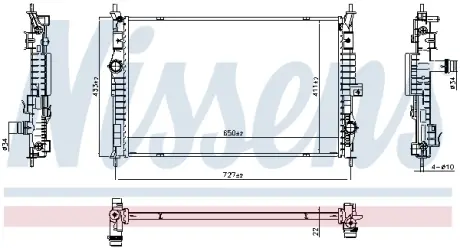 Автозапчасть NISSENS 607100