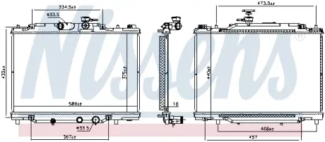 Автозапчасть NISSENS 607188