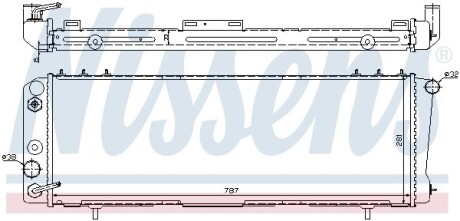 Радиатор, охлаждение двигателя NISSENS 60986