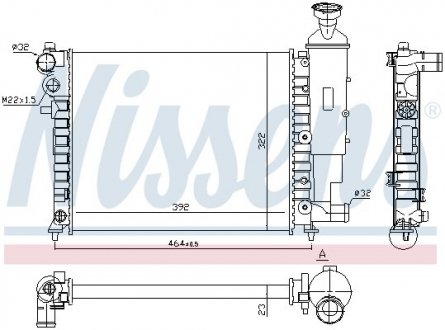 Радіатор NISSENS 61358