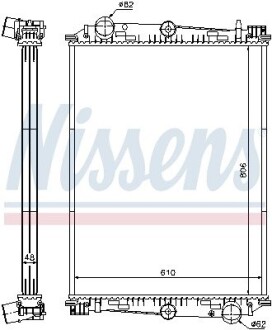 Радиатор NISSENS 614400 (фото 1)