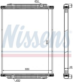 Радиатор, охлаждение двигателя NISSENS 61448