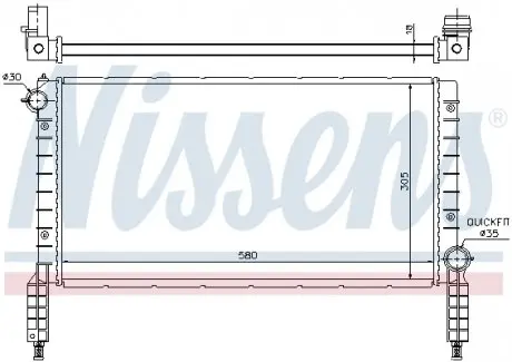 Радиатор охлаждения NISSENS 61768