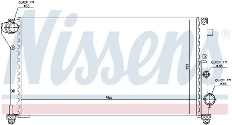 Радиатор NISSENS 617846