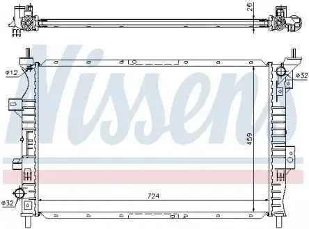 Радиатор NISSENS 62357