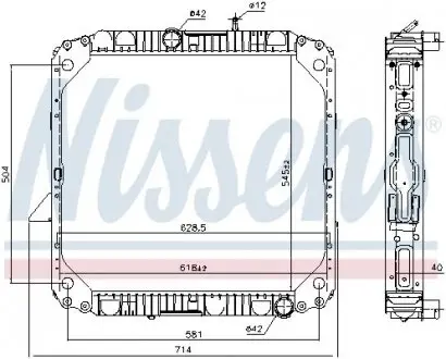 Радиатор NISSENS 62563